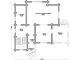План 1 этажа дома из оцилиндрованного бревна Д-159
