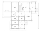 План 1 этажа дома из оцилиндрованного бревна Д-189