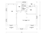 План цокольного этажа дома из оцилиндрованного бревна Д-546